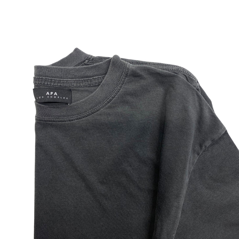ribbed neck 1" oversized women's tee