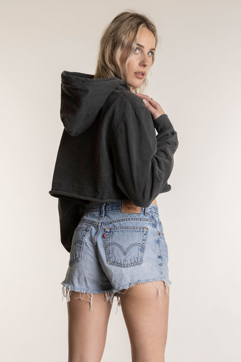 women crop hoodie