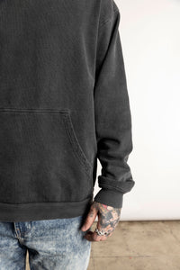 hem and cuffs ribbed hoodie